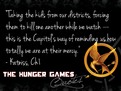 The Hunger Games Quotes | Explanations with Page Numbers ...